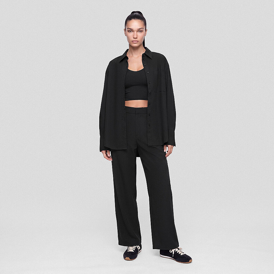 Amara Kadın Wide Leg Pantolon Siyah