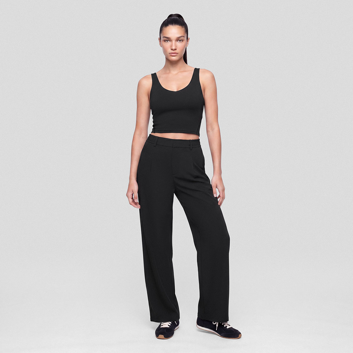 Amara Kadın Wide Leg Pantolon Siyah - 6