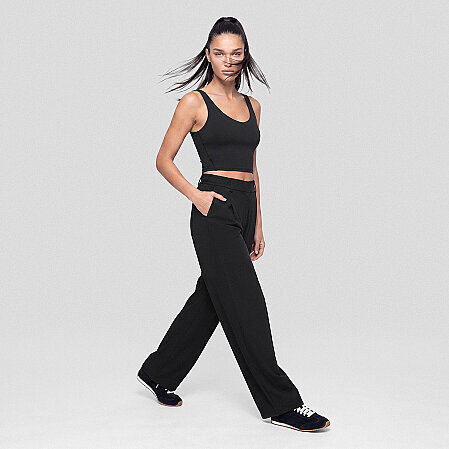 Amara Kadın Wide Leg Pantolon Siyah - 7