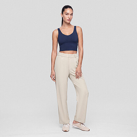 Amara Kadın Wide Leg Pantolon Taş - 3