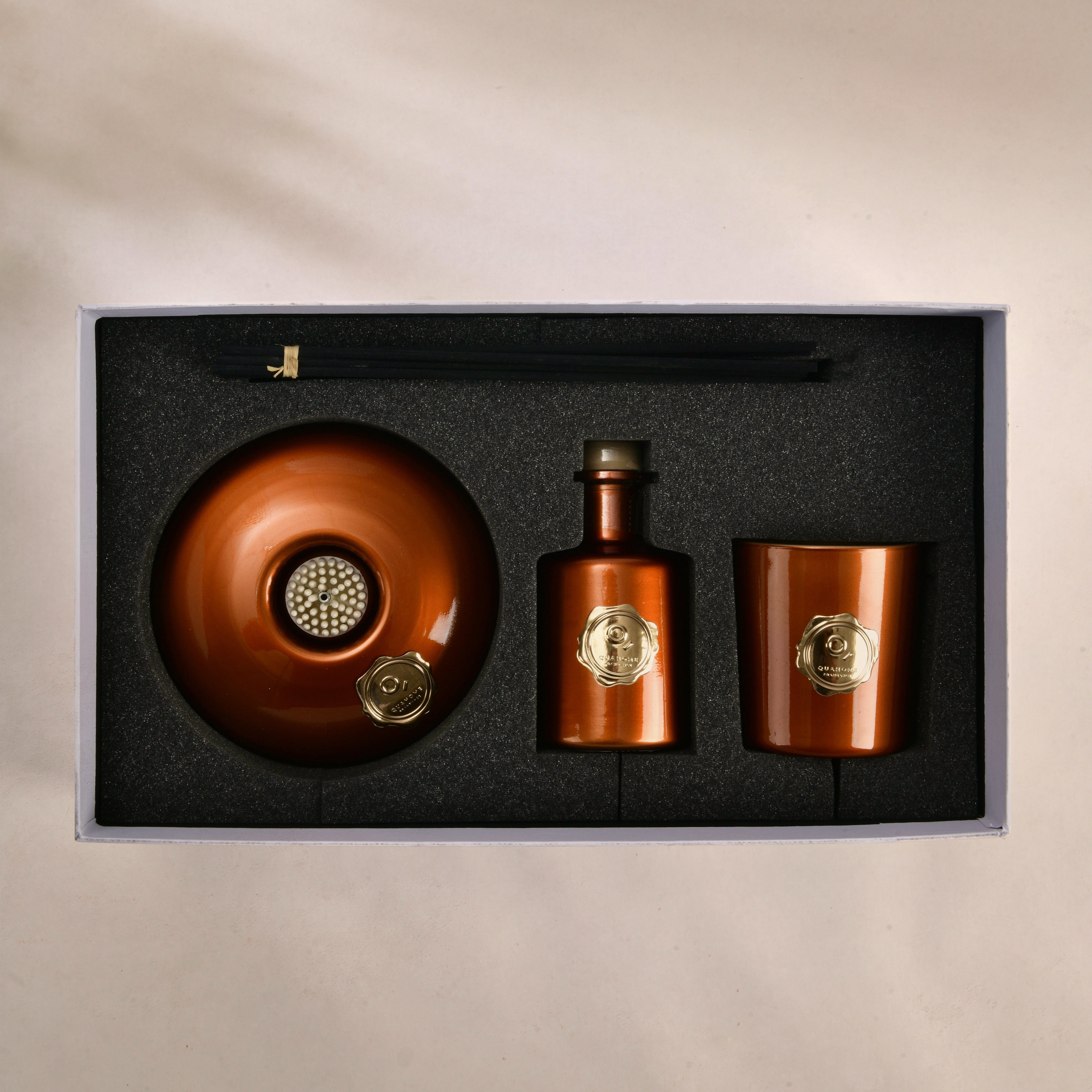 Amber Cedar 3 Parça Oda Koku Seti Kahverengi - 4