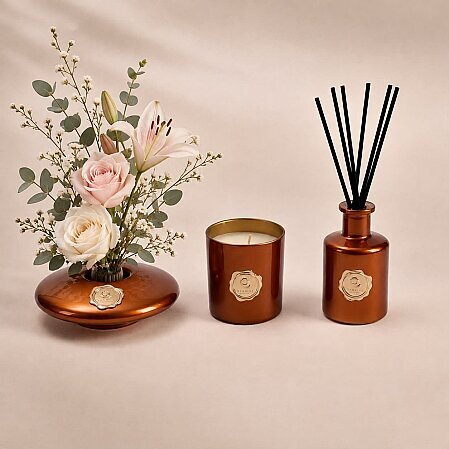 Amber Cedar 3 Parça Oda Koku Seti Kahverengi - 2