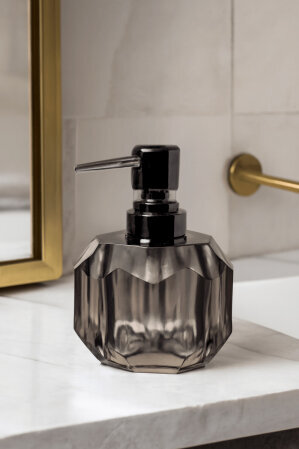 Pomy Akrilik Sıvı Sabunluk Füme - Qua Home