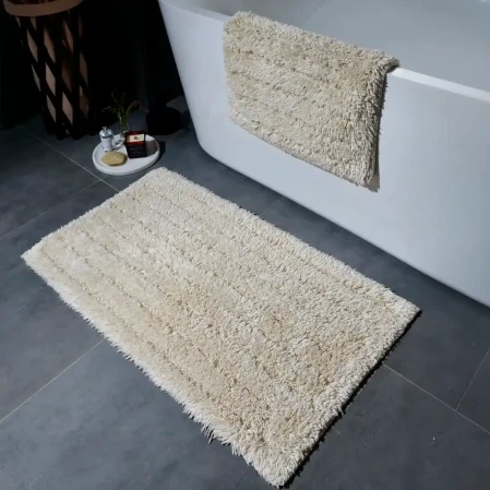 Daisy Banyo Paspası Seti Bej - 5