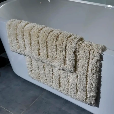 Daisy Banyo Paspası Seti Bej - 4