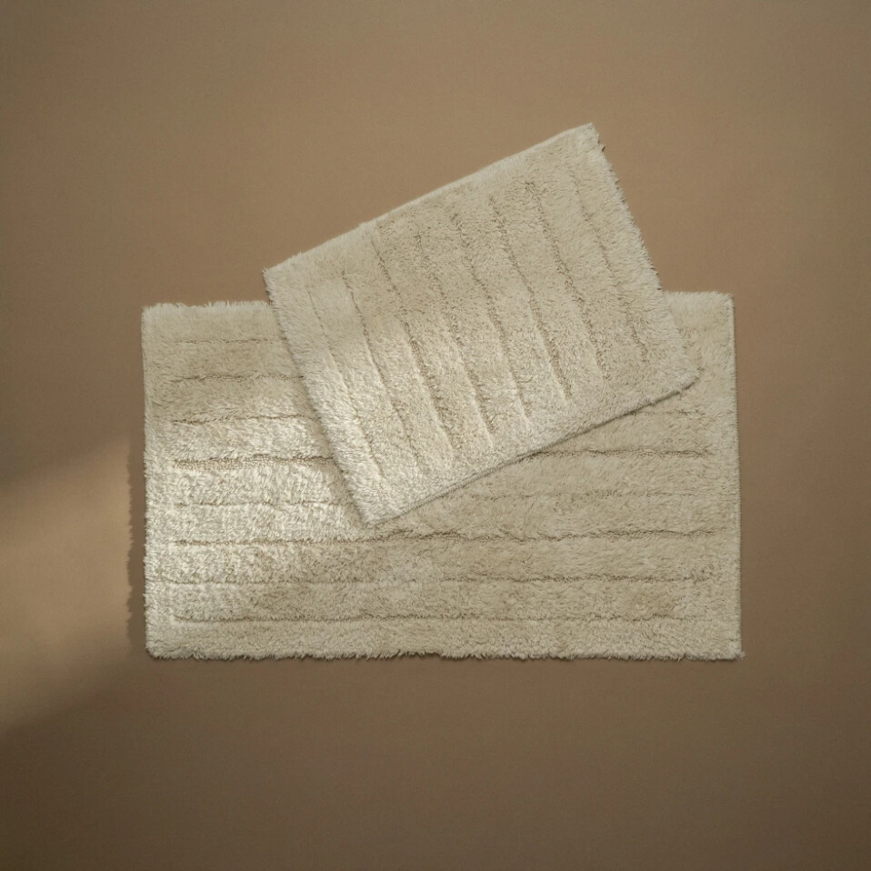 Daisy Banyo Paspası Seti Bej - 1