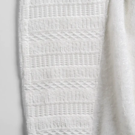 Mauve Pima Pamuk Kadın Bornoz Beyaz - 7