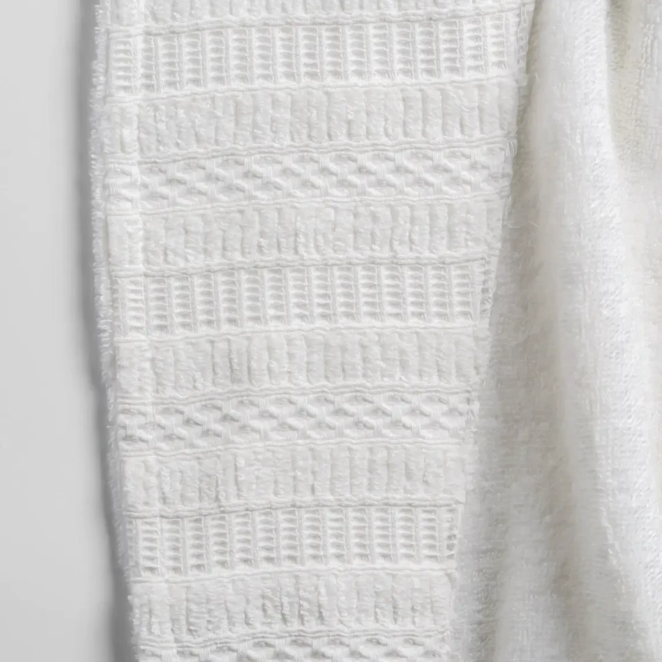 Mauve Pima Pamuk Kadın Bornoz Beyaz - 7