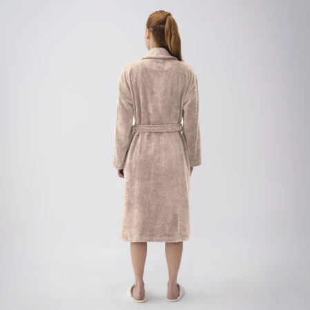Mauve Pima Pamuk Kadın Bornoz Kahverengi - 2