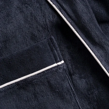 Pansy Pima Pamuk Unisex Bornoz Antrasit - 3