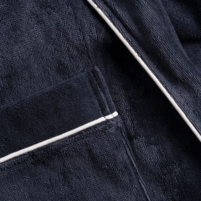 Pansy Pima Pamuk Unisex Bornoz Antrasit - 3