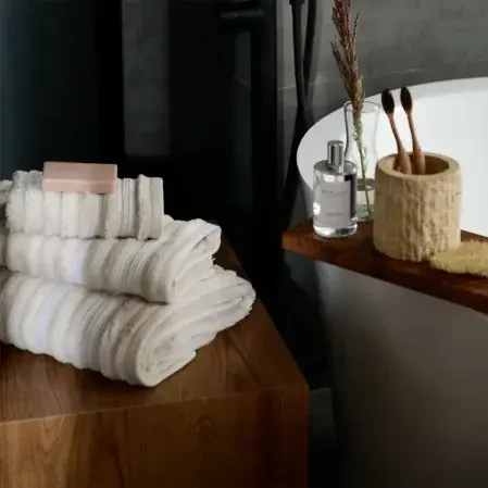 Aster Pima Pamuk Banyo Havlusu Bej 90x150 cm - 6