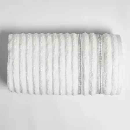 Aster Pima Pamuk Banyo Havlusu Beyaz 90x150 cm - 1