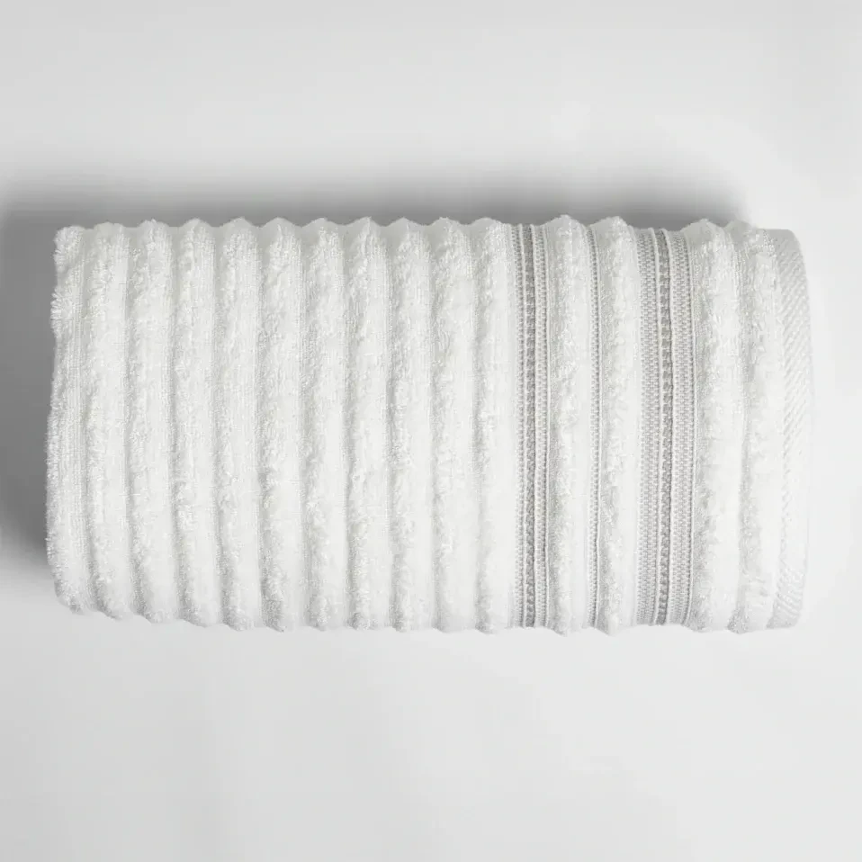 Aster Pima Pamuk Banyo Havlusu Beyaz 90x150 cm - Qua Home