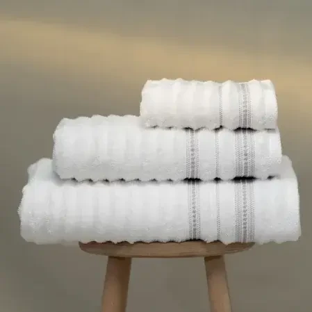 Aster Pima Pamuk Banyo Havlusu Beyaz 90x150 cm - 2
