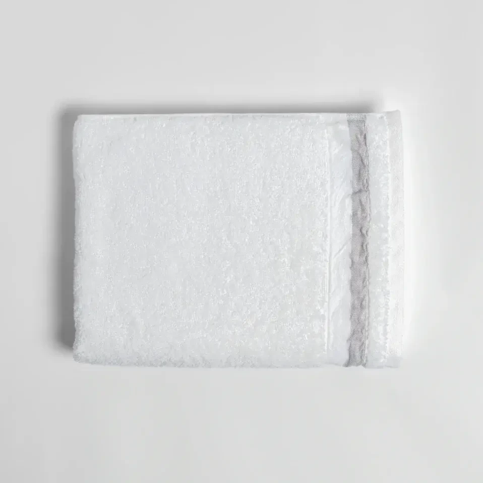 Chamelion Pima Pamuk Banyo Havlusu Beyaz 90x150 cm - Qua Home