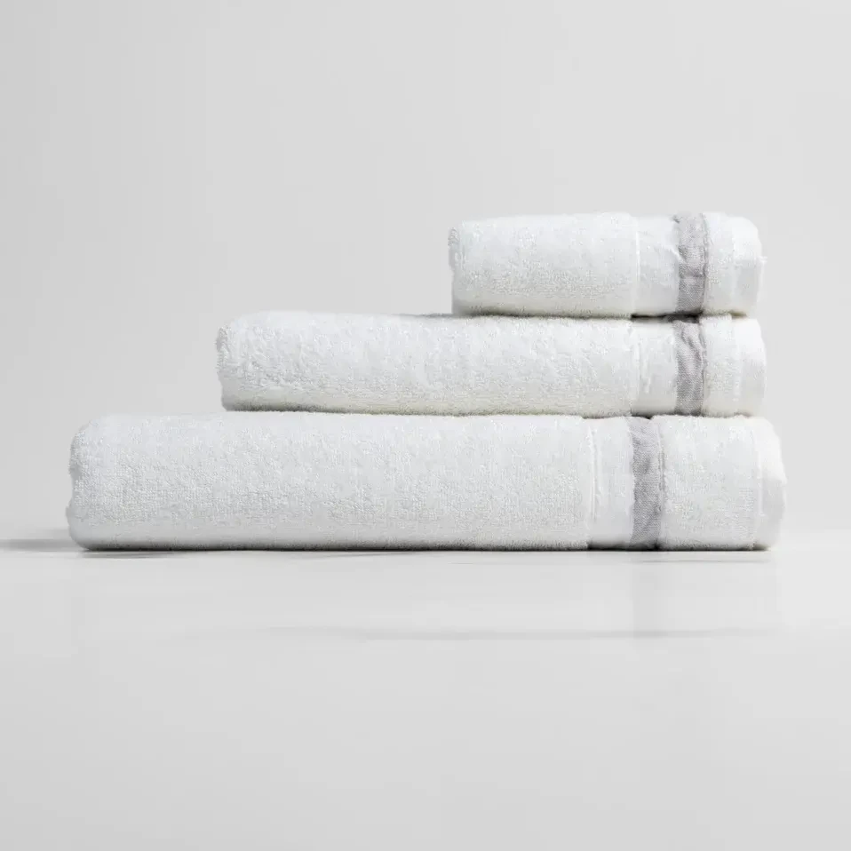 Chamelion Pima Pamuk Banyo Havlusu Beyaz 90x150 cm - 2