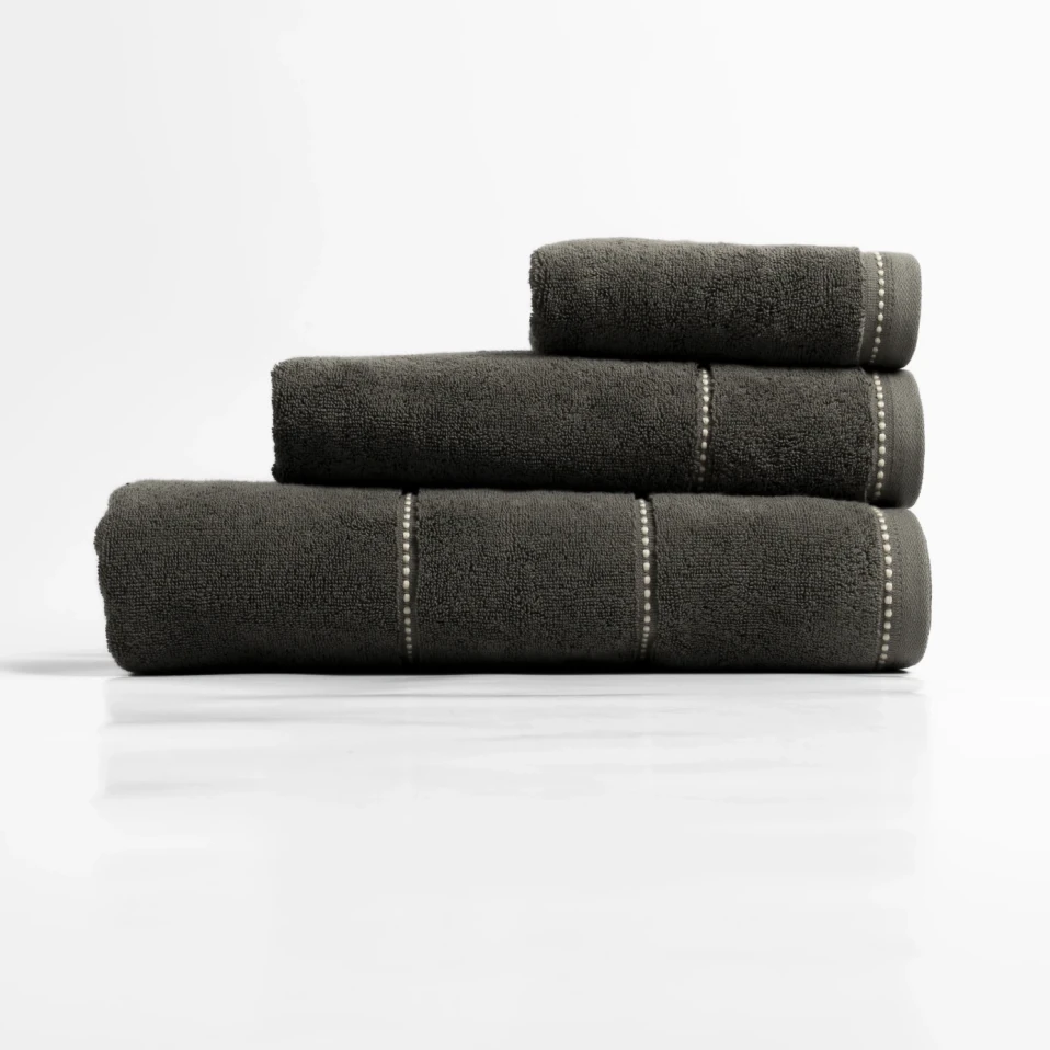 Copper Penye Pamuk Banyo Havlusu Antrasit 90x150 cm - 5