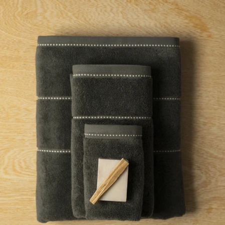 Copper Penye Pamuk Banyo Havlusu Antrasit 90x150 cm - 3