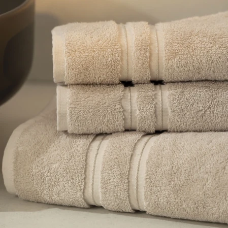 Dandelion Pima Pamuk Banyo Havlusu Bej 90x150 cm - 2