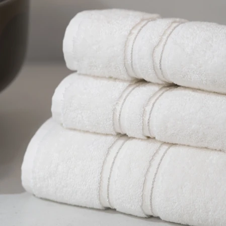 Dandelion Pima Pamuk Banyo Havlusu Beyaz 90x150 cm - 3