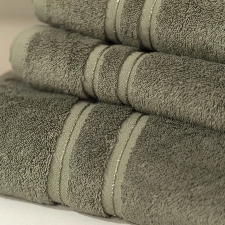 Dandelion Pima Pamuk Banyo Havlusu Haki 90x150 cm - 3