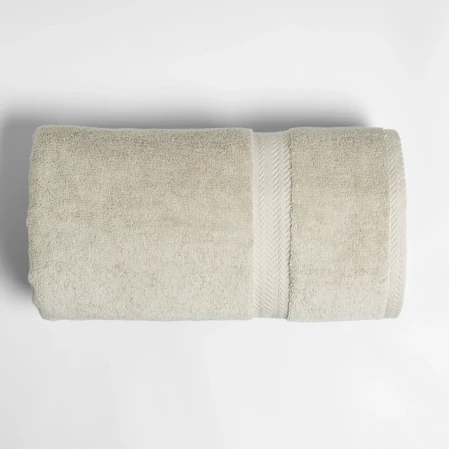 Laure Penye Pamuk Banyo Havlusu Ekru 90x150 cm 