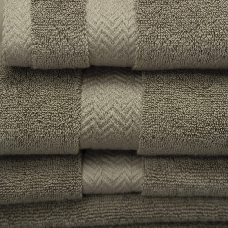 Laure Penye Pamuk Banyo Havlusu Taş 90x150 cm - 4