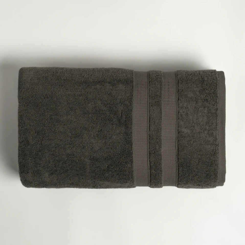 Narciso Penye Pamuk Banyo Havlusu Antrasit 90x150 cm - 1