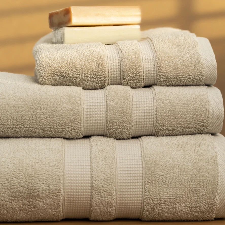 Narciso Penye Pamuk Banyo Havlusu Ekru 90x150 cm - 3