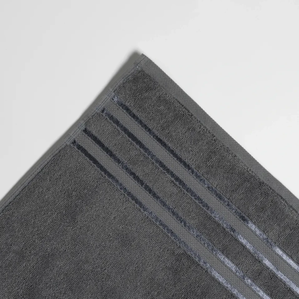 Olite Penye Pamuk Banyo Havlusu Gri 90x150 cm - 2