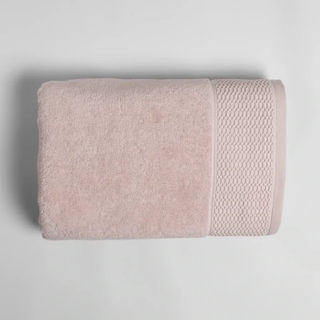 Poppy Penye Pamuk Banyo Havlusu Açık Pembe 90x150 cm 