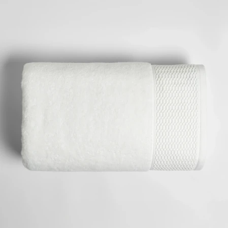 Poppy Penye Pamuk Banyo Havlusu Beyaz 90x150 cm 
