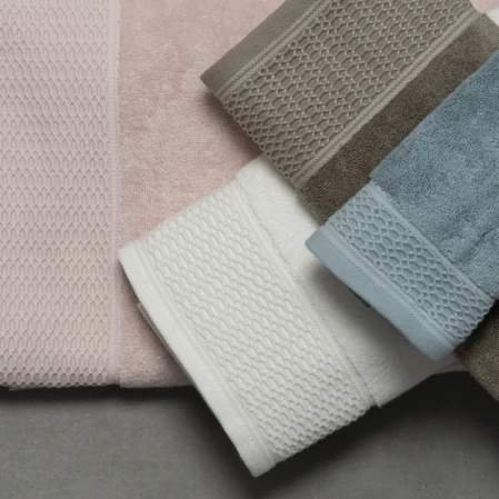 Poppy Penye Pamuk Banyo Havlusu Beyaz 90x150 cm - 5