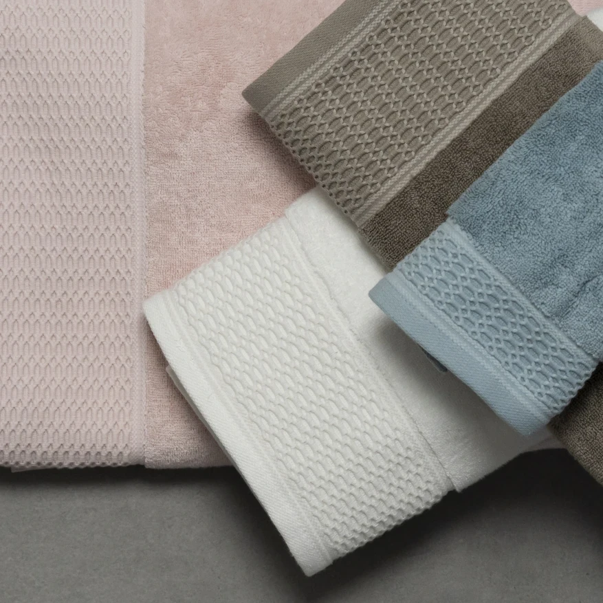 Poppy Penye Pamuk Banyo Havlusu Beyaz 90x150 cm - 5