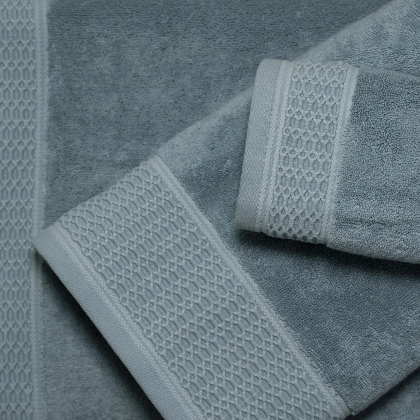 Poppy Penye Pamuk Banyo Havlusu Mavi 90x150 cm - 3