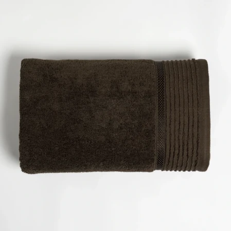 Vinca Pima Pamuk Banyo Havlusu Kahverengi 90x150 cm - 1