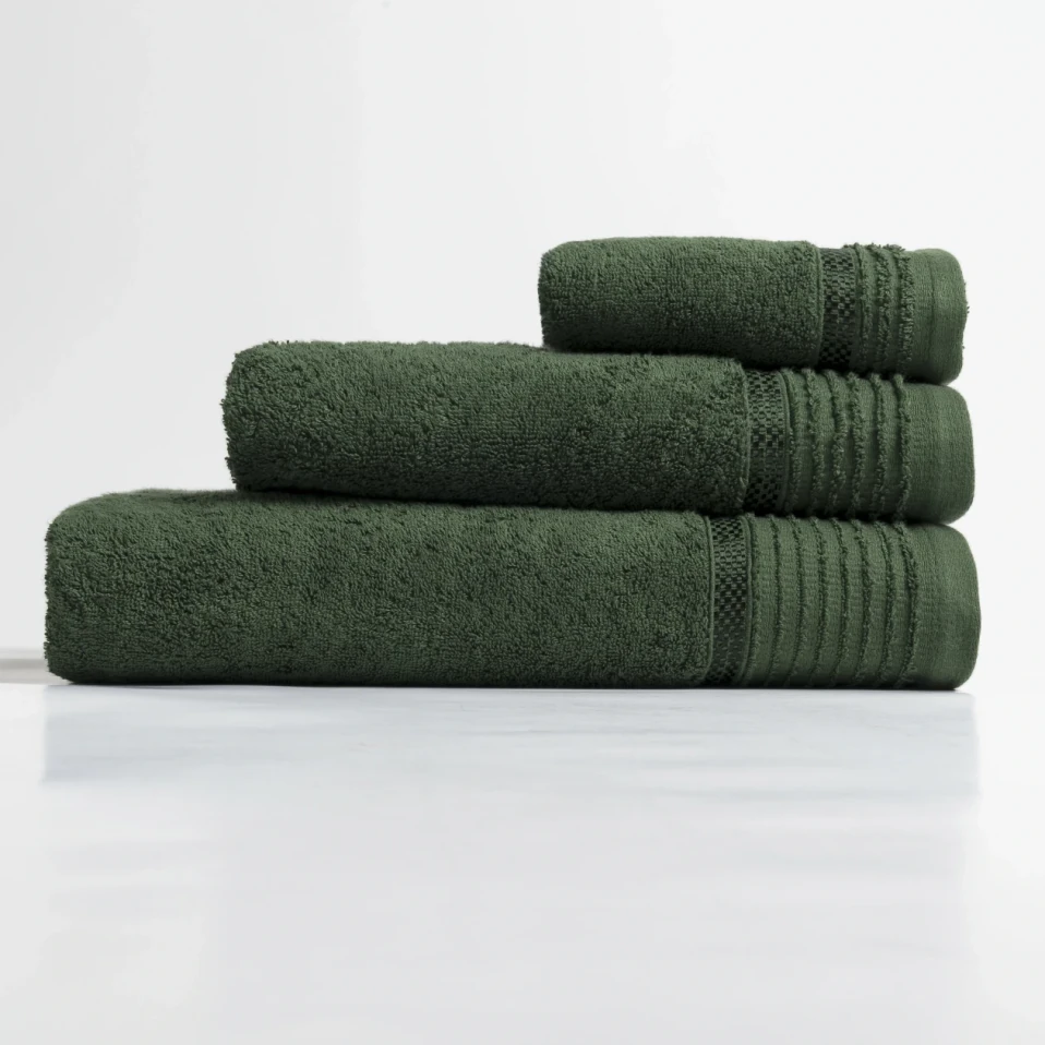 Vinca Pima Pamuk Banyo Havlusu Yeşil 90x150 cm - 4