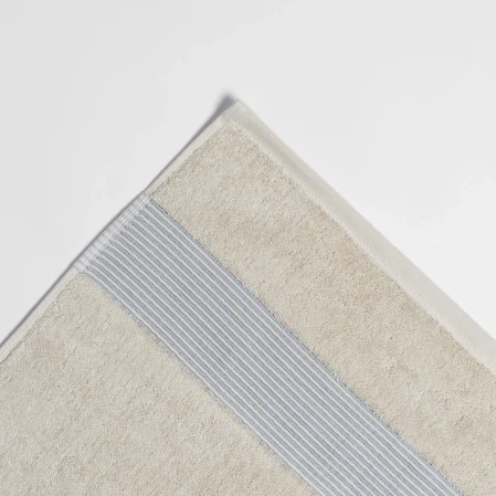 Violette Penye Pamuk Banyo Havlusu Beyaz Bej 90x150 cm - 2