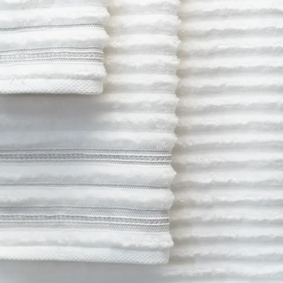 Aster Pima Pamuk El Havlusu Beyaz 30x50 cm - 5