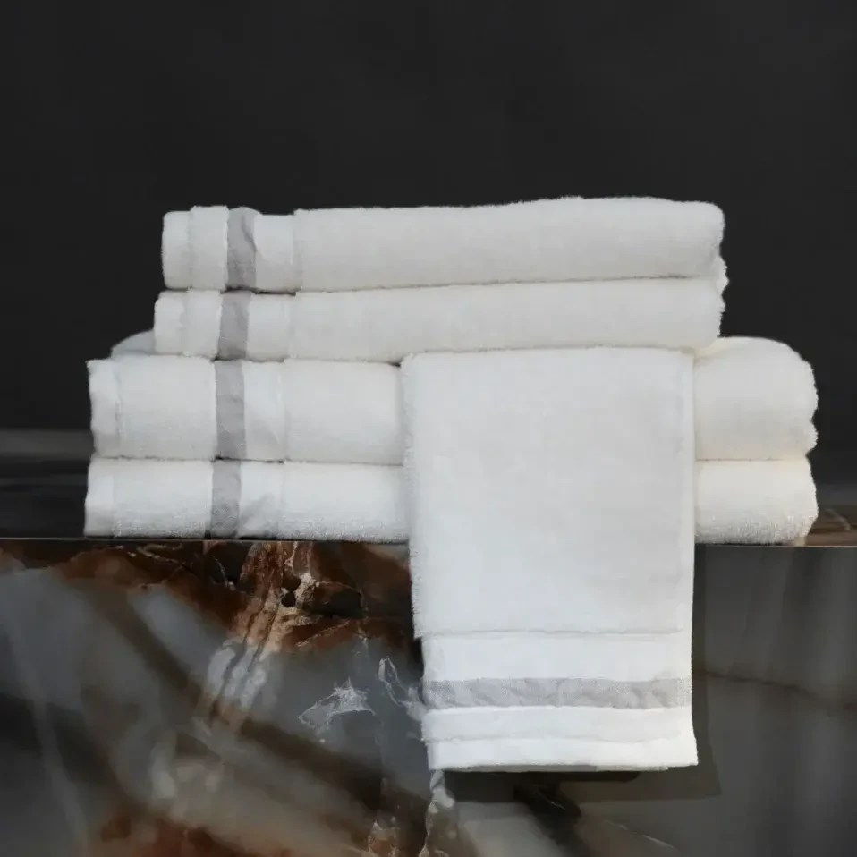 Chamelion Pima Pamuk El Havlusu Beyaz 30x50 cm - 4