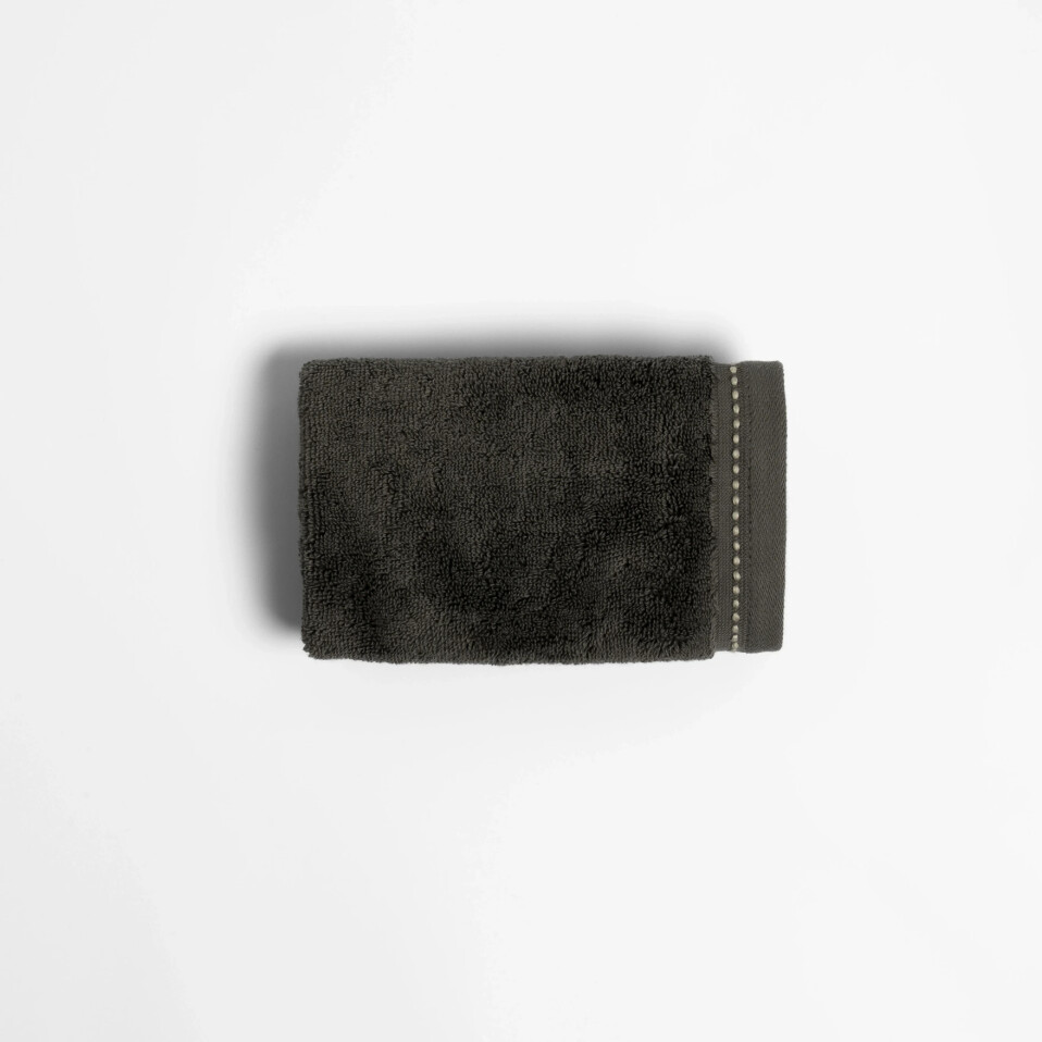 Copper Penye Pamuk El Havlusu Antrasit 30x50 cm - Qua Home