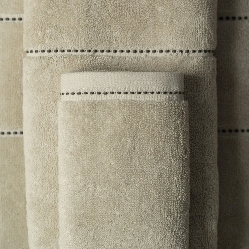 Copper Penye Pamuk El Havlusu Ekru 30x50 cm - 2