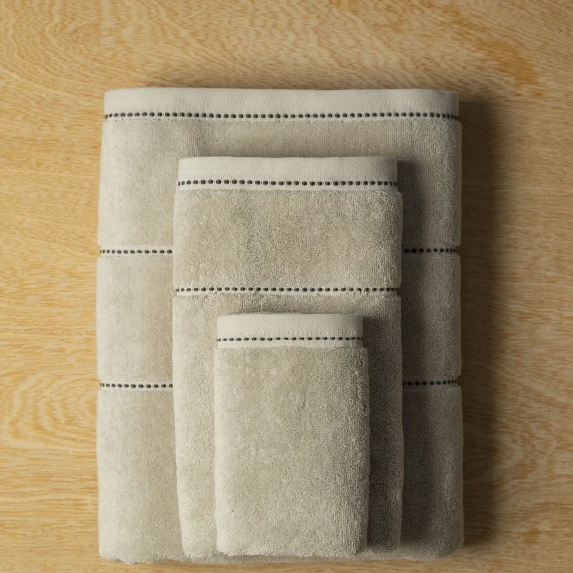 Copper Penye Pamuk El Havlusu Ekru 30x50 cm - 3