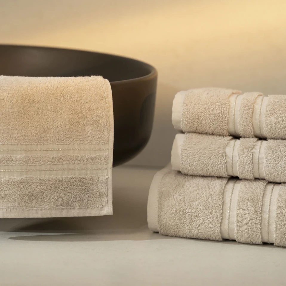 Dandelion Pima Pamuk El Havlusu Bej 30x50 cm - 4