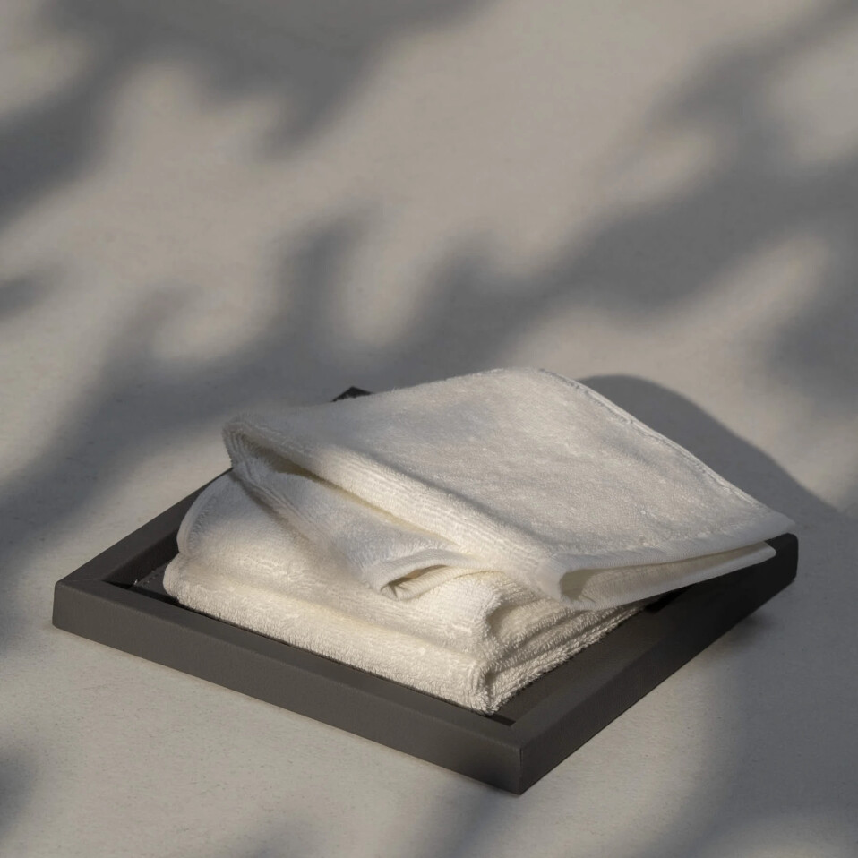 Fuji Pima Pamuk El Havlusu Beyaz 30x30 cm - Qua Home