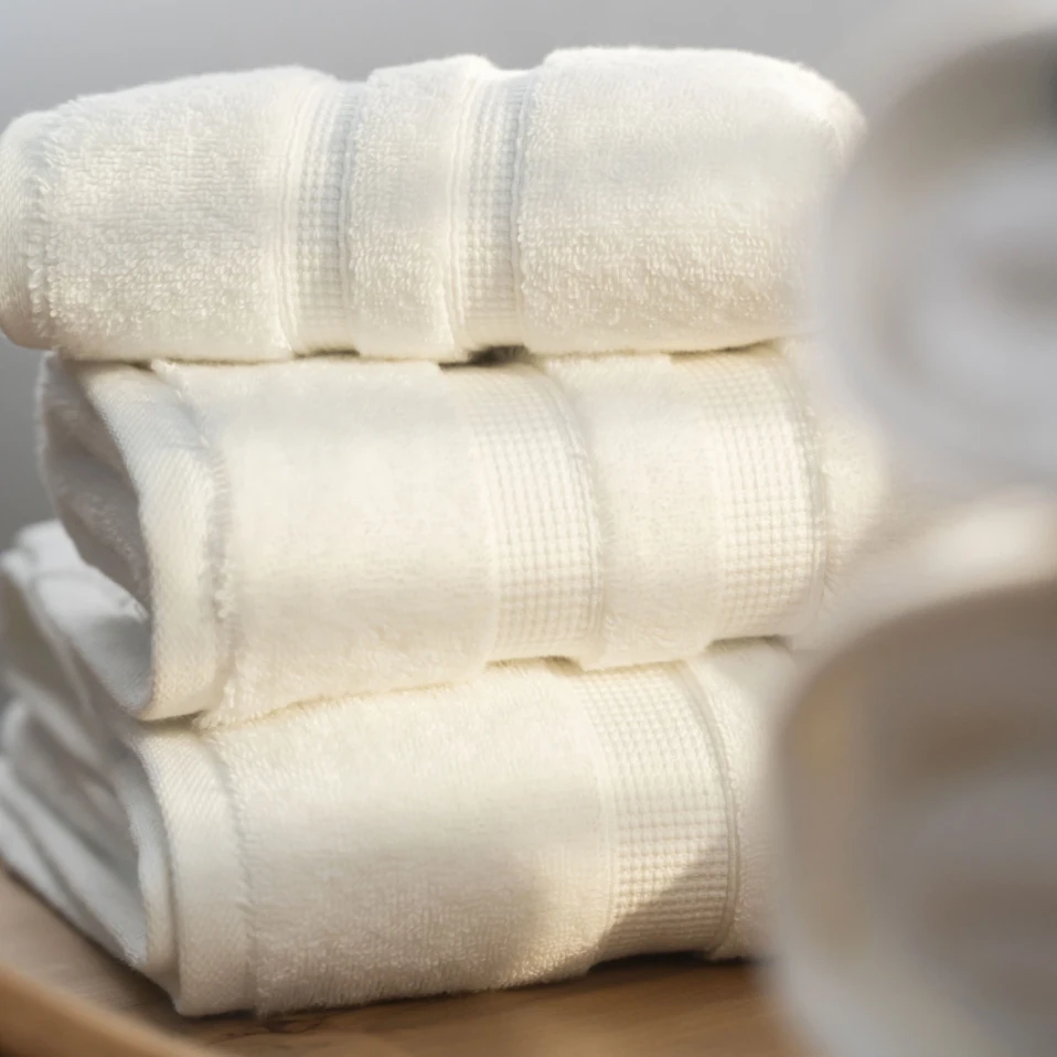 Narciso Penye Pamuk El Havlusu Beyaz 30x50 cm - 3