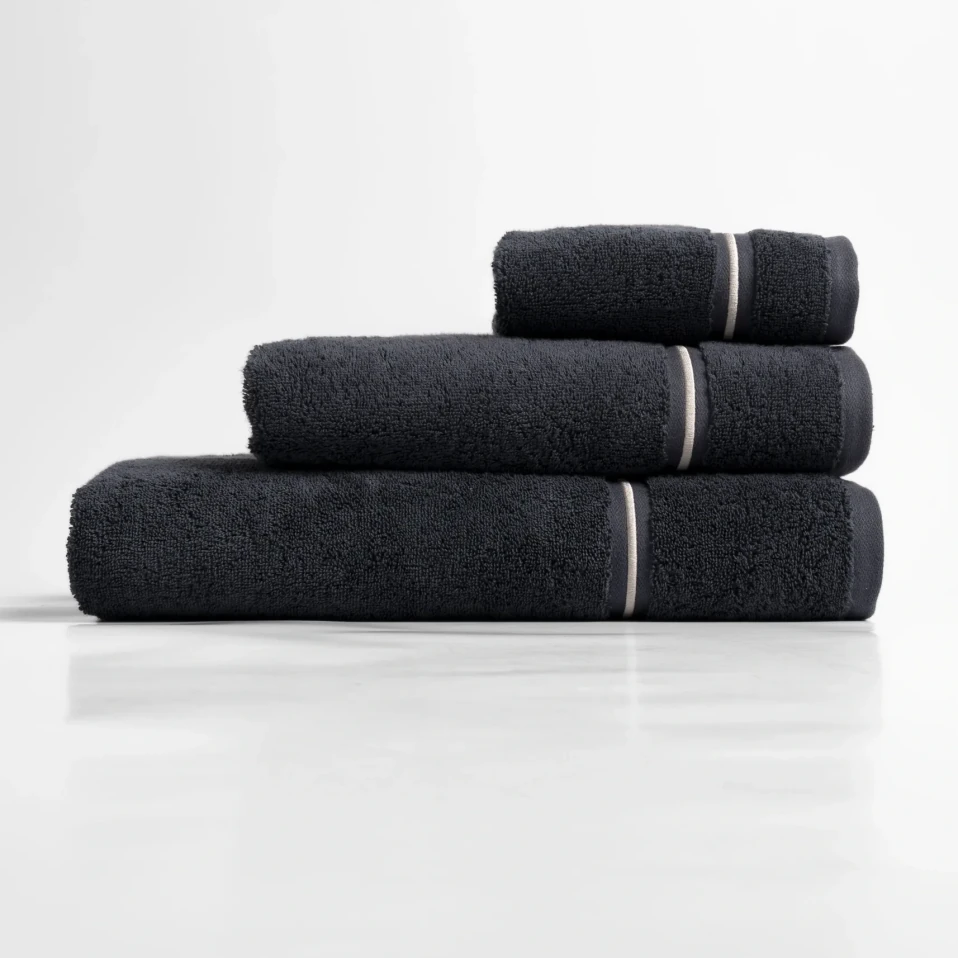 Petunia Pima Pamuk El Havlusu Antrasit 30x50 cm - 6