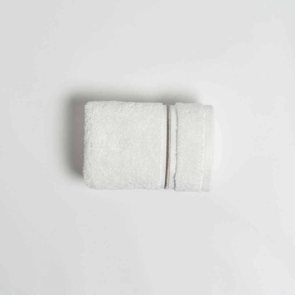 Petunia Pima Pamuk El Havlusu Beyaz Taş 30x50 cm - 1