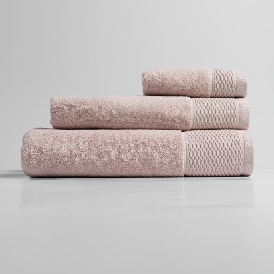 Poppy Penye Pamuk El Havlusu Açık Pembe 30x50 cm - 5